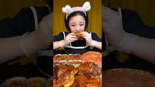 🔥🥓 ASMR MUKBANG Spicy Pork Belly amp Crunchy Bites 매운 삼겹살과 바삭한 소리의 완벽한 조화 🎧😋 ASMR mukbang short [upl. by Codd]