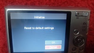 How to Reset SONY CYBERSHOT CAMERA  Tutorial [upl. by Elfie794]