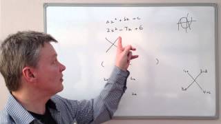 How to factorise algebra formulas  higher GCSE cross method [upl. by Wershba49]