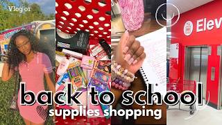 back to SCHOOL supplies shopping target vlog 2024  junior year [upl. by Charil538]