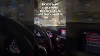 BMW X3 M40i Stock ASD flaps open [upl. by Wennerholn]