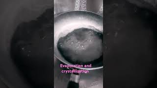 Science practical evaporation crystallization [upl. by Adelheid]