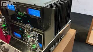 CEDIA 2019 McIntosh Intros MA352 Integrated Amplifier Combines Tube PreAmp With Solid State Amp [upl. by Yelsek]