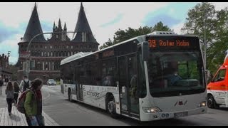 Buses حافلة בוס बस ബസ് 버스 バス 交通機関 Lübeck 11 may 2013 [upl. by Strephon]