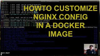 How to customize nginx config in docker image [upl. by Arabelle]