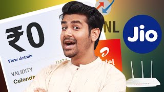 Cheapest Jio Airtel BSNL Plans  5G 4G amp Wifi [upl. by Idet778]