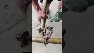 Fastening process of steel pipe scaffolding fasteners [upl. by Bethel]