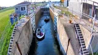 Cheboygan Locks Michigan Inland Waterway [upl. by Airotal98]