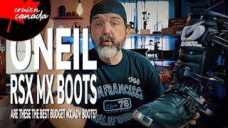 ONeal RSX MX  ADV Motorcycle Boots  Best Budget MX Boots [upl. by Sokul]