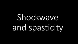 Shockwave therapy in poststroke spasticity [upl. by Llertnom]