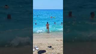 🇹🇷 🌴KLEOPATRA BEACH ALANYA ANTALYA TURKEY 2024  beautiful shore 4k 🌴shorts [upl. by Sadira]