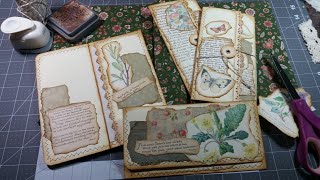 Craft with Me Making Edith Holden Journal Inserts Envelopes Booklets [upl. by Aonian]