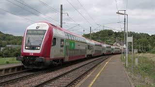 Trains à Belvaux Soleuvre  Bahnverkehr in Belvaux Soleuvre 4K [upl. by Edualc]