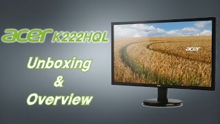 Acer K222HQL 215quot Monitor  Unboxing amp Overview [upl. by Ilario]