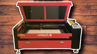 Omtech 100w Co2 Laser Cutting  Engraving Machine  Basic Review and First Impression [upl. by Prince374]