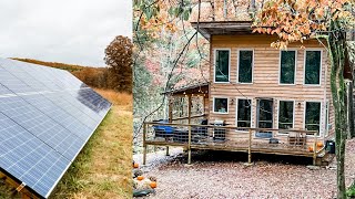 Off Grid Cabin Update WE WENT SOLAR [upl. by Kcaj]