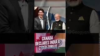 Canada labels India a cyber adversary in new security reports canada india studyiq shorts [upl. by Alice842]