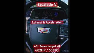 Cadillac EscaladeV  acceleration amp sound exhaust blackwing cadillac v8 acceleration cartok [upl. by Illoh]