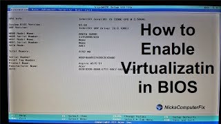 Virtual machine Windows 10 tutorial quot Enable VM in your Computer BIOSquot Free amp Easy [upl. by Gustie]