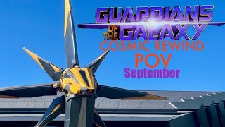 Guardians of the Galaxy Cosmic Rewind Full Ride POV September [upl. by Burck924]