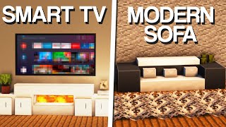 Minecraft 10 Living Room Build Ideas amp Designs [upl. by Sigismund]