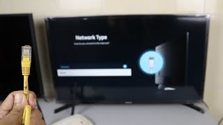 How to Connect Wire Internet to Samsung Smart TV  Ethernet Connection [upl. by Domel]