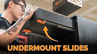 How to Install Blum Undermount SoftClose Drawer Slides  Woodworking [upl. by Bronny730]