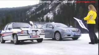 Snow Race Opel Insigna 4x4 VS Opel Ascona Rally [upl. by Meneau926]