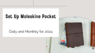 Set Up Moleskine Pocket Daily Planner for Next Year moleskinepocket [upl. by Sualocin]