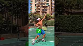 CORRECT PIN POINT SERVE  LEG MOVEMENT TIMING👌 tenfitmen tennisserve tennistips tenniscoach [upl. by Lerrud]