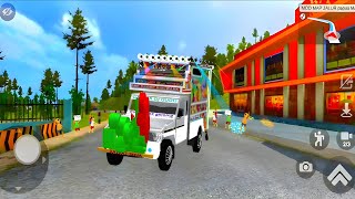 DJ pickup wala game  new gabbar DJ mod  bus simulator indonesia  marwadi trance 💥 remix song [upl. by Hen]