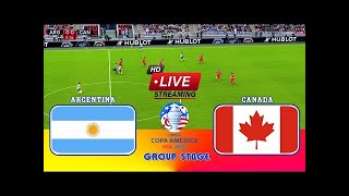 🔴 ARGENTINA vs CANADA Live 🔴 Live COPA AMERICA🏆SEMIFINAL [upl. by Deanna]