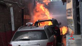 Feu de Garage secteur Clamart [upl. by Heshum]