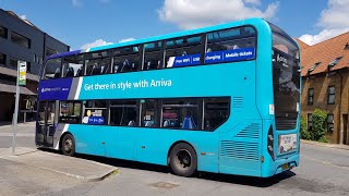 FRV Bus Route 331 Hertford  Buntingford Circular Arriva Sapphire Enviro400 MMC 6523 YX17 NEY [upl. by Estrella249]