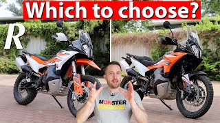 KTM 890 Adventure vs 890 Adventure R  DIFFERENCES [upl. by Bay]