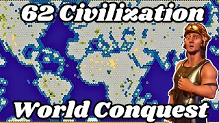 I Conquered All 62 Civilizations In Civilization 6  Supercut [upl. by Arbed]