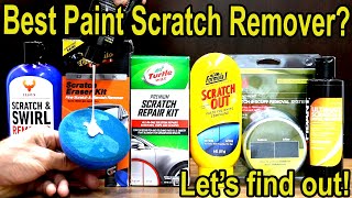 Best Car Paint Scratch Remover Lets find out Turtle Wax Meguiars 3M Nu Finish Carfidant [upl. by Sisely]