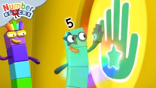 Numberblocks en español  Patrones códigos y secuencias  Aprende a contar  Matemáticas para niños [upl. by Yelkrab]