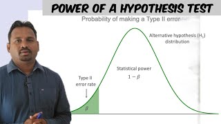 power of a hypothesis test  hypothesis testing in statistics [upl. by Edin]