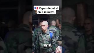 🇫🇷 Repas début et en 3 minutes légionétrangère armeefrancaise armeedeterre pourtoi [upl. by Adrianna]