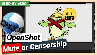 Mute or Censor part of a Video with Beep sound  OpenShot tutorial [upl. by Kcam]