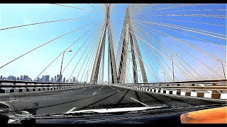 Mumbai Sea Bridge  Bandra Worli Sea Link  Drive Over Arabian Sea [upl. by Alaek317]