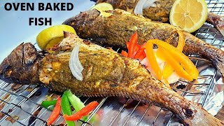 EASY OVEN BAKED CROAKER FISH RECIPE [upl. by Bobbe]