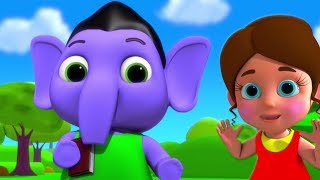 Ek Mota Hathi  एक मोटा हाथी  Hindi Nursery Rhymes  बाल कविताएं  Hindi Balgeet  Kids Tv India [upl. by Anitselec]