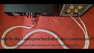 Macht das Lautsprecherkabel wirklich einen Unterschied [upl. by Hilly133]