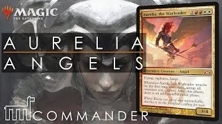 COMMANDER  Aurelia the Warleader  Angel Tribal  DECK TECH  GAMEPLAY  EDH MtG [upl. by Annaiuq716]