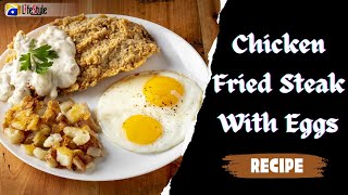 Chicken Fried Steak With Eggs  Easy To Make Chicken Fried Steak  chickenfriedsteak chicken [upl. by Gauthier]