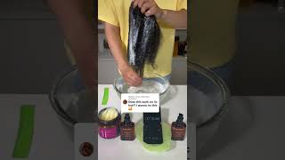 Look use on 4c hair Ecolchi hair mask and argan oil [upl. by Llenor177]