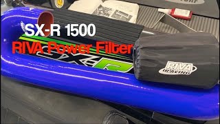 KAWASAKI SXR 1500 RIVA Power Filter Install and Ride [upl. by Ruff534]