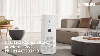 Zobacz jak działa oczyszczacz i nawilżacz 2w1 Philips AC373710 [upl. by Eive]